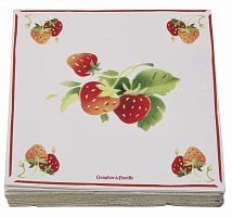 салфетки бумажные клубника comptoir de famille в Саратове