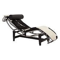 шезлонг chaise longue lc4 черно-белый в Саратове