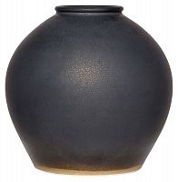 ваза керамическая объемная 26 см antiqued черная в Саратове