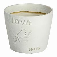 цветочный горшок love белый в Саратове