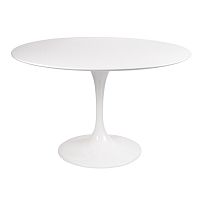 стол eero saarinen style tulip table mdf d110 глянцевый белый в Саратове