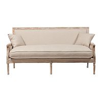 диван auguste salon bench with burlap прямой бежевый в Саратове