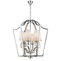 люстра presidential 6 от delight collection белая/никель в Саратове