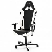 кресло геймерское dxracer racing черно-белое в Саратове