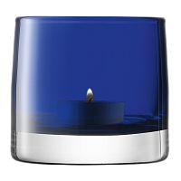 подсвечник стеклянный синий для чайной свечи light colour, 8,5 см в Саратове