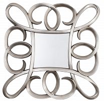 зеркало серебряное квадратное в фигурной раме silver swirl frame от rvastley в Саратове