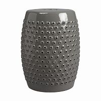 керамический столик-табурет cutwork garden stool серый в Саратове