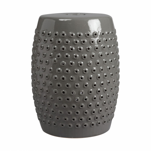 керамический столик-табурет cutwork garden stool серый в Саратове