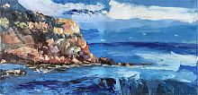 картина маслом утес у моря в Саратове