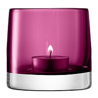 подсвечник стеклянный лиловый для чайной свечи light colour, 8,5 см в Саратове