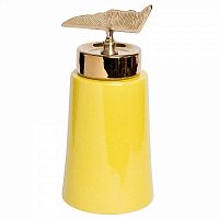 ваза керамическая с крышкой желтая 16*31см в Саратове