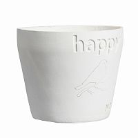 цветочный горшок happy белый в Саратове