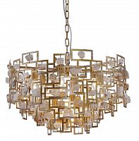 подвесная люстра crystal lux diego sp9 d600 gold в Саратове