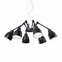 подвесная люстра ideal lux newton sp6 nero в Саратове