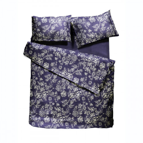 комплект постельного белья decoflux сатин евро peony indigo в Саратове