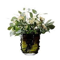 ваза yarn 26 см тёмно-зелёная в Саратове