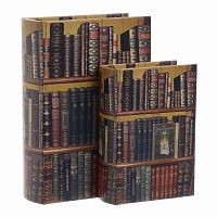 шкатулки-книги, набор из 2 шт. мультиколор в Саратове