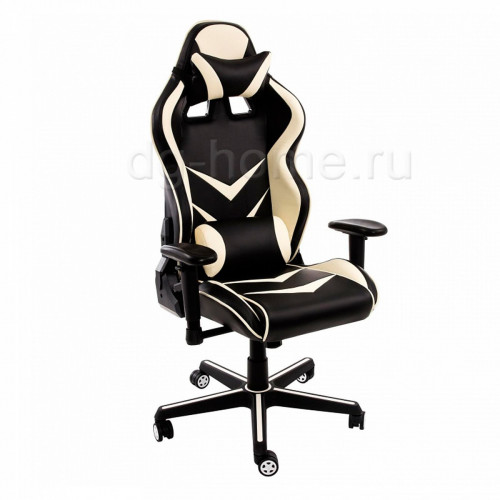 кресло компьютерное racer черное-бежевое в Саратове