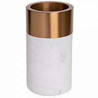 ваза мраморная с золотым кантом 10*17см в Саратове