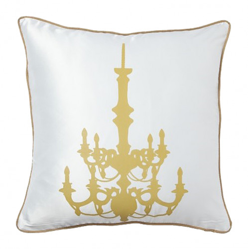 подушка с золотым канделябром chandelier white в Саратове
