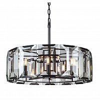 люстра harlow round d75 черное основание, прозрачное стекло в Саратове