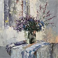 картина маслом сине-фиолетовый в Саратове