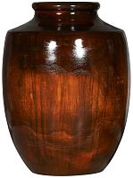 ваза деревянная объемная с широким горлышком 37х52 см tayra коричневая в Саратове