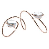 подсвечник медный для чайных свечей t-loop, 19,5 см в Саратове