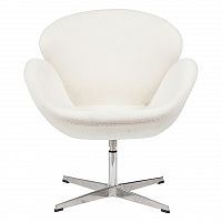 кресло swan chair белое в Саратове