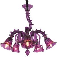 подвесная люстра arte lamp corno a8023lm-5cc фиолетовая в Саратове