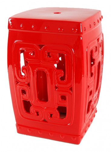 керамический столик-табурет oriental stool red в Саратове