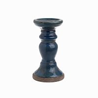 подсвечник синий фигурный blue, 22 см в Саратове