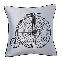 подушка с ретро-велосипедом retro bicycle grey в Саратове