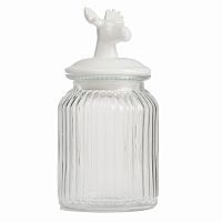 декоративная банка с крышкой deer средняя в Саратове