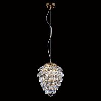 подвесной светильник crystal lux charme sp3+3 led gold/transparent в Саратове