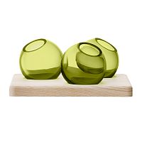 трио ваз на подставке axis 8 см зелёные в Саратове