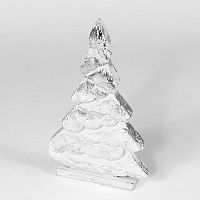 украшение новогоднее на подставке ель серебряная snow tree, 22х11х5 см в Саратове