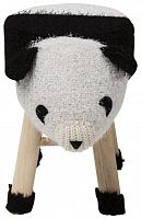 kare design пуф panda, коллекция "панда" 40*35*27, полиэстер, полиуретан, сосна, белый в Саратове