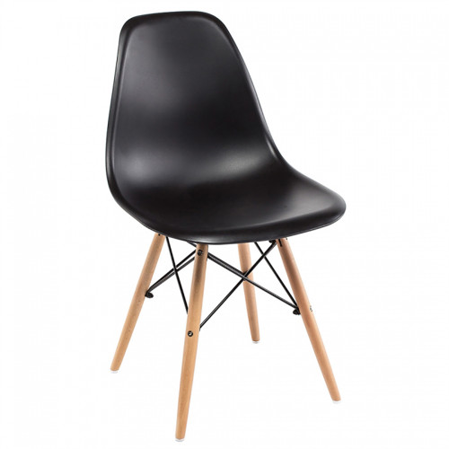 стул деревянный eames pc-015 black в Саратове