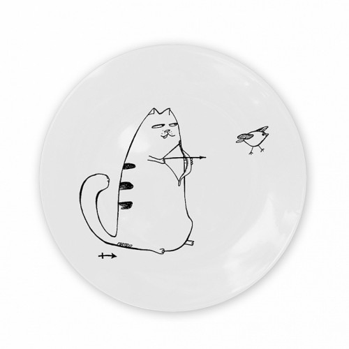 тарелка кот-стрелец в Саратове