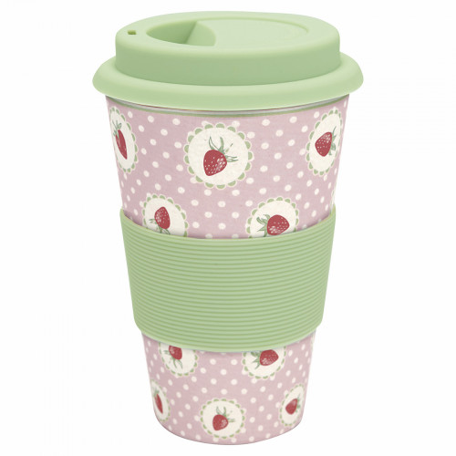 кружка на вынос strawberry pale pink в Саратове