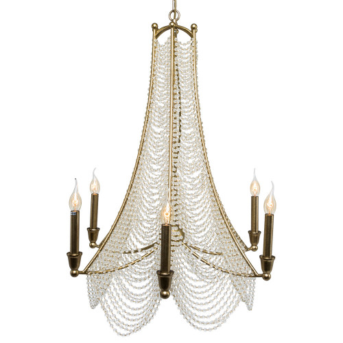 люстра «веддинг» 6 ламп золото в Саратове