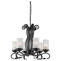 подвесная люстра arte lamp scroll a7915lm-6bk в Саратове