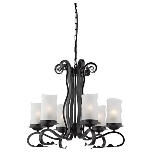 подвесная люстра arte lamp scroll a7915lm-6bk в Саратове