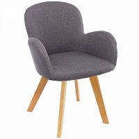 стул деревянный стул asia wooden legs / grey fabric в Саратове