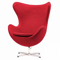 кресло egg chair красное в Саратове