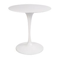 стол eero saarinen style tulip table top mdf d70 глянцевый белый в Саратове