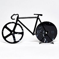 нож для пиццы из нержавеющей стали the fixie, черный мрамор в Саратове