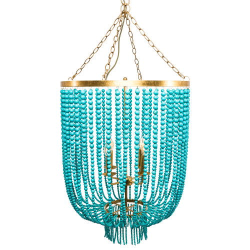 люстра «туркуаз» 3000 бусин на нитях в Саратове