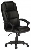компьютерное кресло tetchair бергамо (крестовина пластик, обивка кож/зам) для руководителя в Саратове